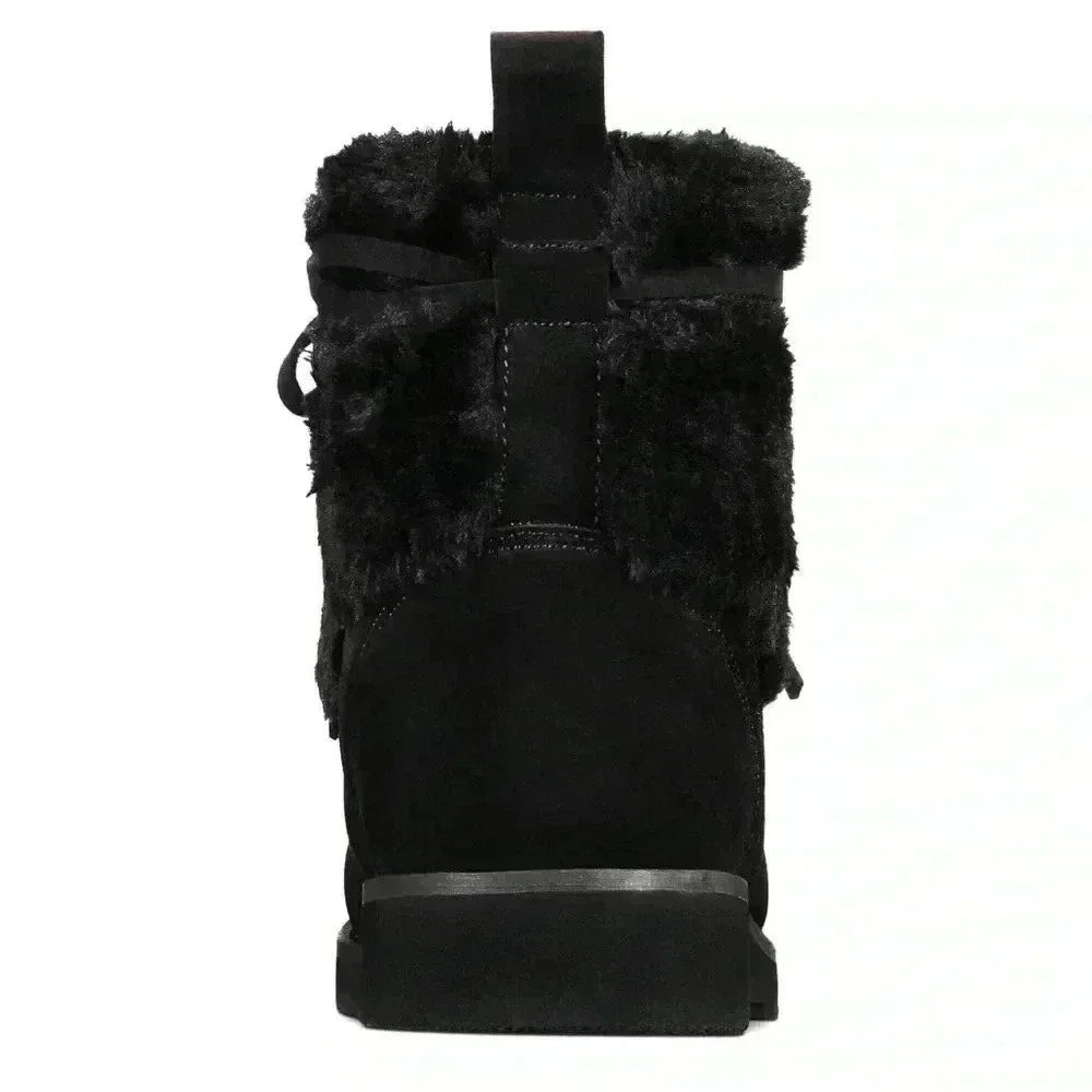 Style & Co. Womens Zijune Leather Lace-up Winter Boots - Picture 3 of 9